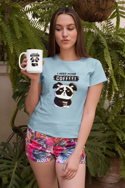 Damen Premiumshirt - "More Coffee"
