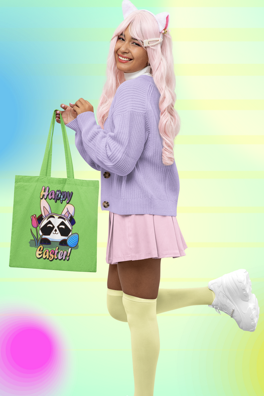 Tragetasche (mit langen Henkeln) "Oster Panda"