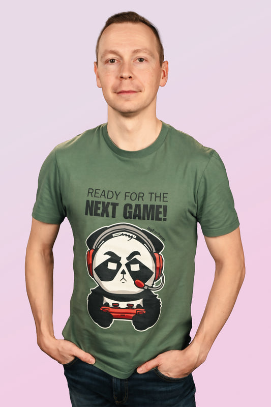 Herren Premium Organic Shirt "Next Game"