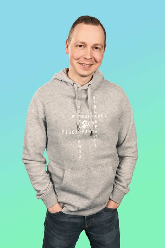 Unisex Premium Kapuzenpullover "Panda im Quadrat"