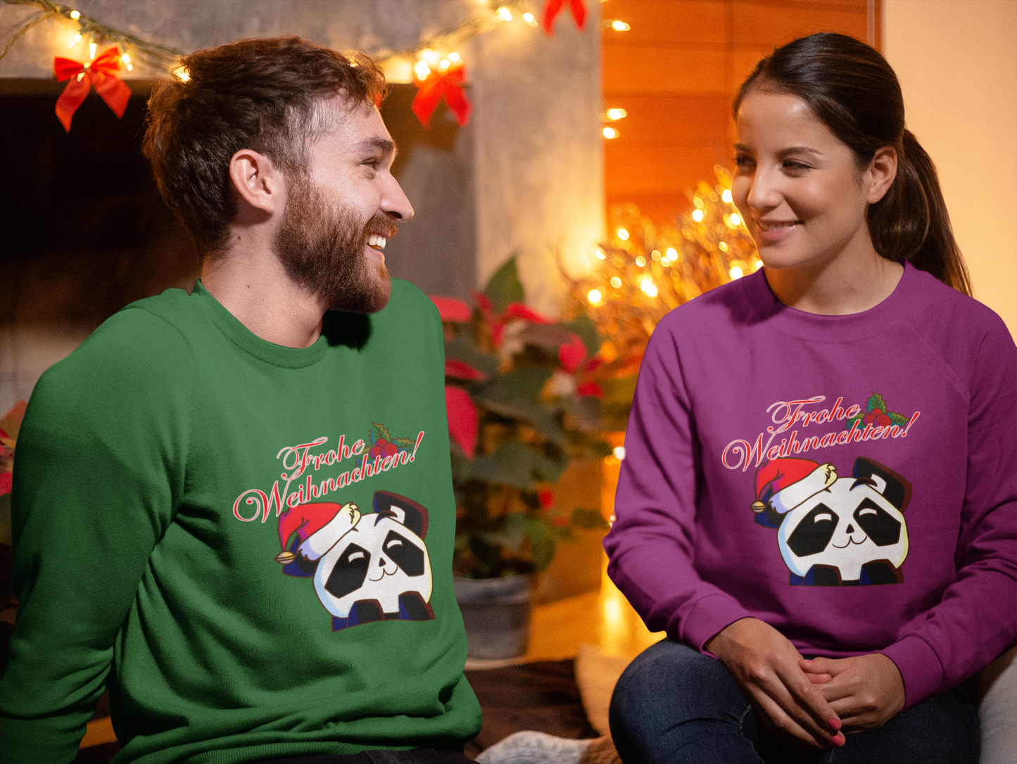 Unisex Pullover - "Xmas Panda"