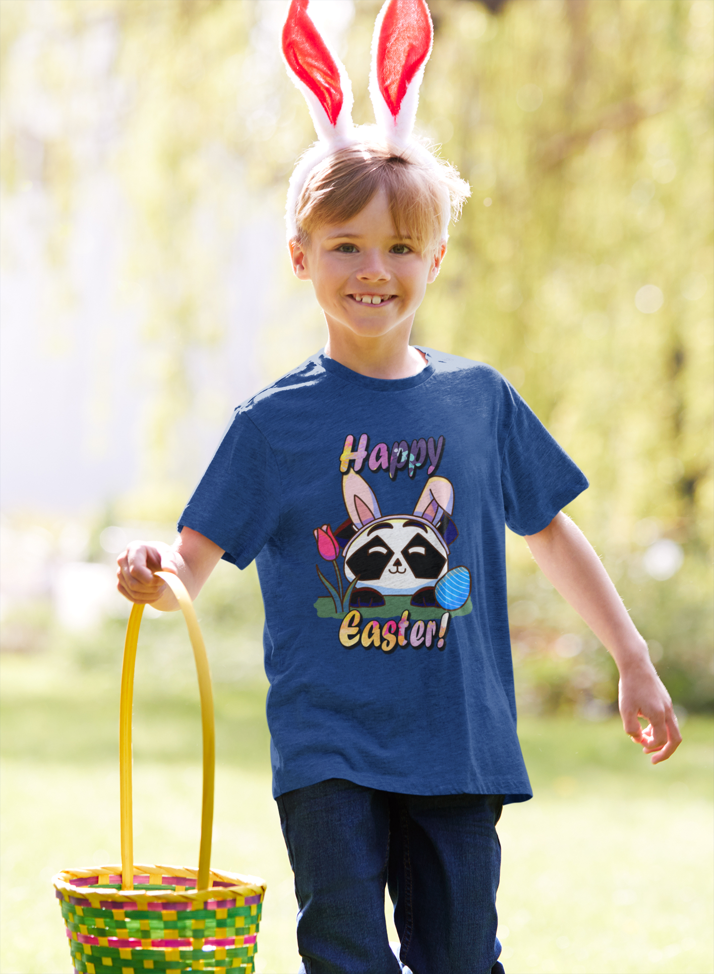 Kinder T-Shirt - Osterpanda